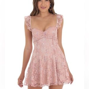 Lucy in The Sky Pink Sequin Dress